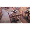 Image 1 : 2 SOLID WOOD CHAIRS WITH CLOTH SEAT