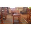 Image 4 : 2 SOLID WOOD CHAIRS WITH CLOTH SEAT