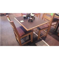1 SINGLE PEDESTAL TABLE (TWO PERSON)