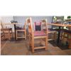 Image 2 : 4 SOLID WOOD CHAIRS WITH CLOTH SEAT