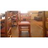 Image 4 : 4 SOLID WOOD CHAIRS WITH CLOTH SEAT