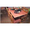 Image 1 : 1 SINGLE PEDESTAL TABLE (FOUR PERSON)