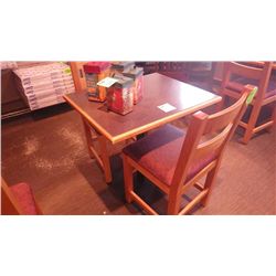 1 SINGLE PEDESTAL TABLE (TWO PERSON)