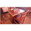 Image 1 : 1 SINGLE PEDESTAL TABLE (TWO PERSON)