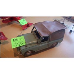 HANDCRAFTED TIN MODEL OF ANTIQUE JEEP