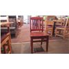 Image 2 : 6 SOLID WOOD CHAIRS (3 GREEN, 3 RED)