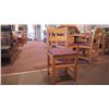Image 4 : 4 SOLID WOOD CHAIRS WITH CLOTH SEAT