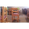Image 5 : 4 SOLID WOOD CHAIRS WITH CLOTH SEAT