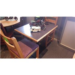 1 SINGLE PEDESTAL TABLE (TWO PERSON)