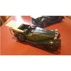 HANDCRAFTED TIN MODEL OF ANTIQUE CAR