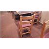 Image 2 : 2 SOLID WOOD CHAIRS WITH CLOTH SEAT