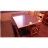 Image 1 : 1 SINGLE PEDESTAL TABLE (FOUR PERSON)