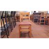 Image 2 : 4 SOLID WOOD CHAIRS WITH CLOTH SEAT