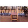 Image 3 : 4 SOLID WOOD CHAIRS WITH CLOTH SEAT