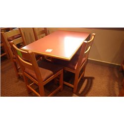 1 SINGLE PEDESTAL TABLE (FOUR PERSON)