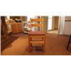 Image 2 : 4 SOLID WOOD CHAIRS WITH CLOTH SEAT