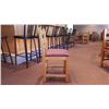 Image 3 : 4 SOLID WOOD CHAIRS WITH CLOTH SEAT