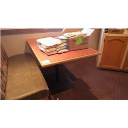 1 SINGLE PEDESTAL TABLE (FOUR PERSON)