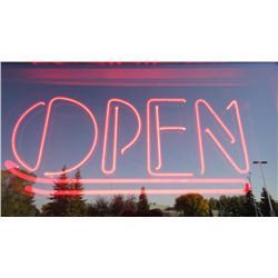 1 LIGHTED "OPEN" SIGN