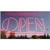 Image 1 : 1 LIGHTED "OPEN" SIGN
