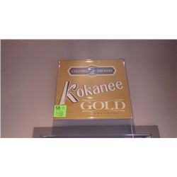 1 KOKANEE GOLD LIGHTED SIGN