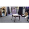 Image 6 : 70L X 40W  SOLID WOOD TABLE WITH LEAF INSERTED AND 6 SOLID WOOD CHAIRS