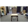 Image 8 : 70L X 40W  SOLID WOOD TABLE WITH LEAF INSERTED AND 6 SOLID WOOD CHAIRS