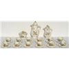 Image 1 : C18th Vienna porcelain coffee set of slight quatrefoil form with entwined...