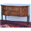 Image 1 : Unusually small early C19th Regency period mahogany & ebony strung bowfronted...