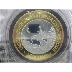 Gold & silver finished Unicorn collector round