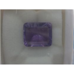 8.5 Carat Emerald cut loose amethyst stone