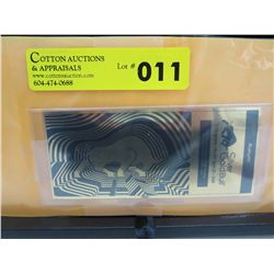 .999 Pure gold certified bill. 0.10 gram