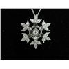 Image 1 : Blue & White Diamond winter snowflake pendant