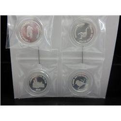 4 x .999 Silver art rounds