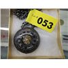 Image 3 : Mechanical skeleton pocket watch