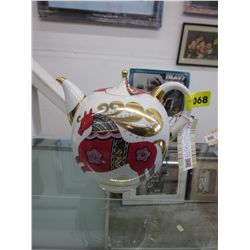 USSR made hand painted teapot