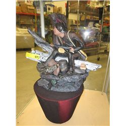 Apsii Bros vintage glazed pottery statue