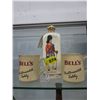 Image 1 : Royal Highlander decanter & 2 Bell's cups