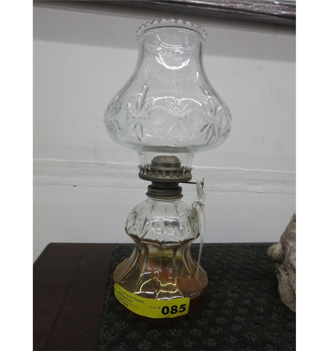 Glass oil lamp Made in Austria
