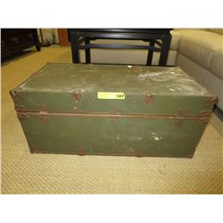 Green foot locker style trunk
