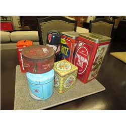 8 Collectible tins