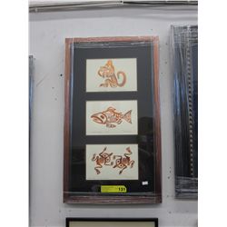 Framed - Bill Reid copper foil prints