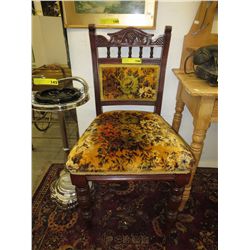 Victorian carved back chair