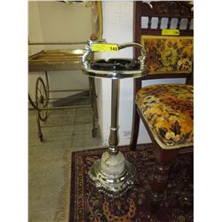 Vintage floor standing ashtray w/ marble base