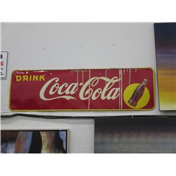Vintage Coca-Cola tin sign - 48" x 20"