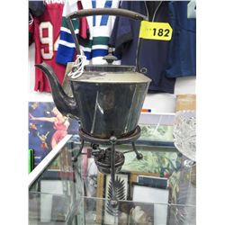 Silver plated coffee pot with warmer