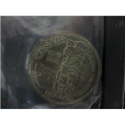 1958  - 80% silver CDN Death Totem $1 coin