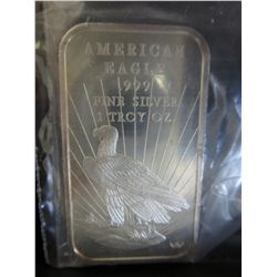 .999 silver 1 oz. American Eagle bar