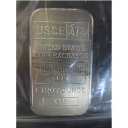 1 oz. .999 silver bar- US Coin Exchange