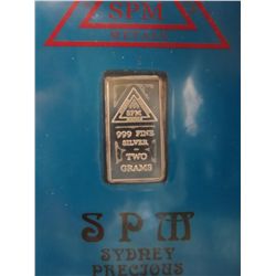 4 x .999 silver bullion South Sydney Mint bars